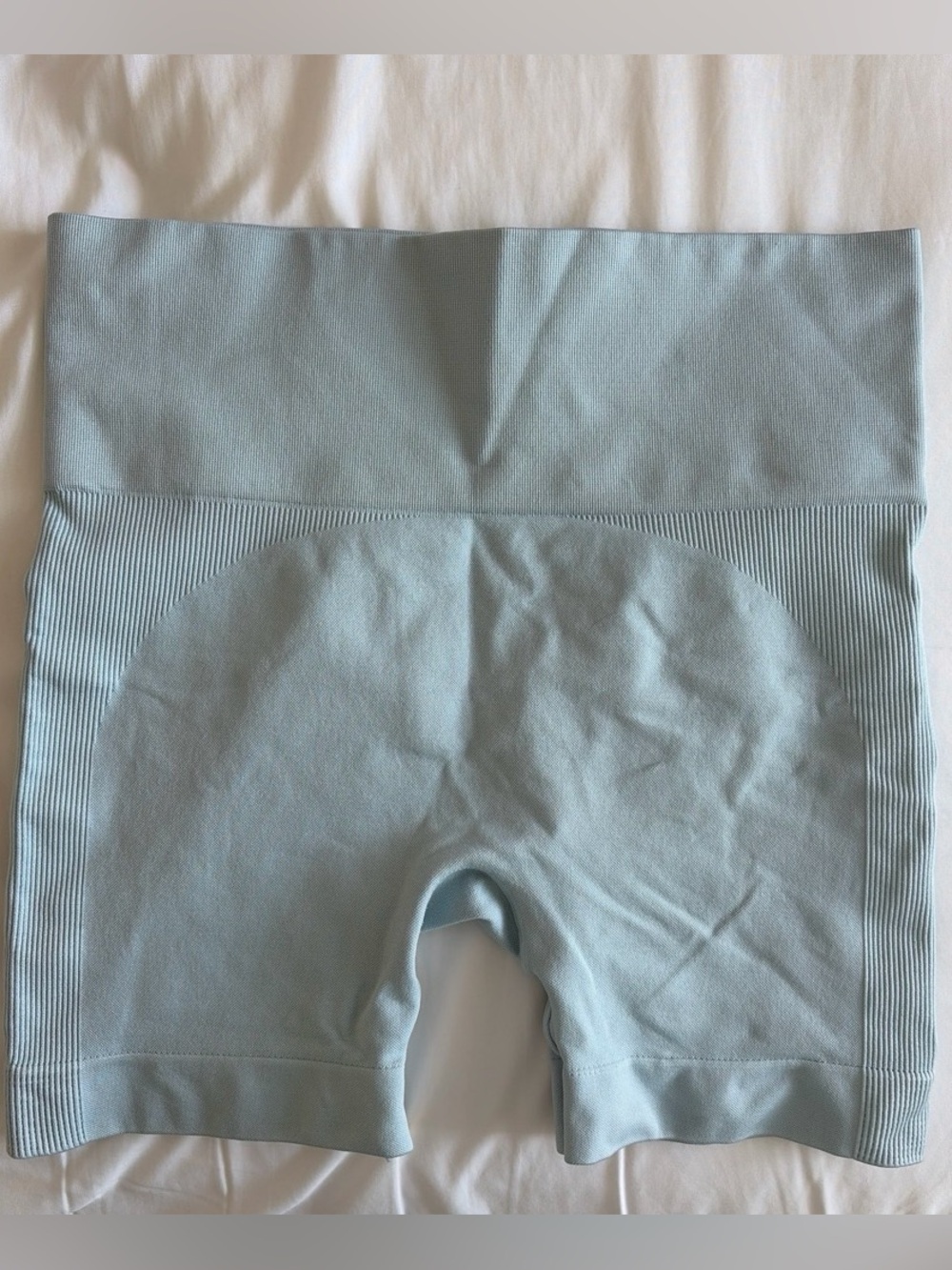 SET Active Light Blue High-Waist Seamless Bike Shorts